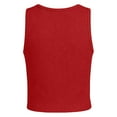 thumbnail image 5 of AJTQTH Girls Summer Tank Tops Cute Kids Athletic T-Shirts Casual Ribbed Knit Sleeveless Crew Neck Crop Tops Trendy Basic Solid Color Camisole Wine 11-12 Years, 5 of 6