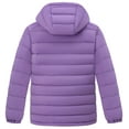 thumbnail image 2 of Wantdo Girl's Coat Winter Jacket Ultra Lightweight Puffer Jacket Hooded Bubble Coat Purple 14/16, 2 of 10