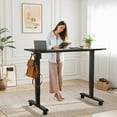 thumbnail image 5 of Homall 55" Standing Desk Adjustable Height Stand Up Desk Height Adjustable Office Desk with High Memory Function,Black, 5 of 7