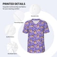 thumbnail image 4 of Daiia Pugs and Flowers Mens Baseball Jersey Button Down Shirts Short Sleeve Sports Uniforms-Medium, 4 of 9