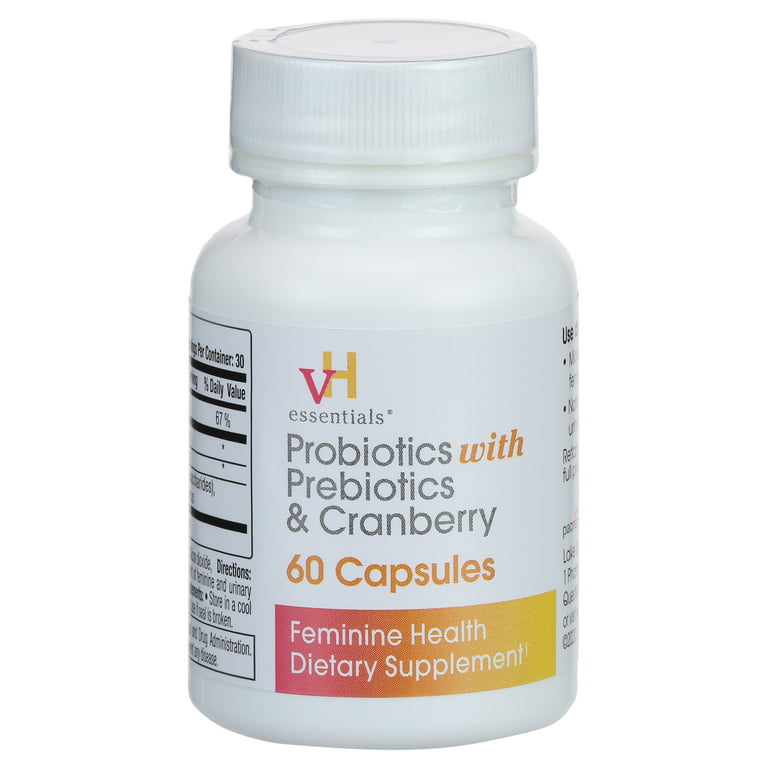 Vh Essentials Probiotics With Prebiotics And Cranberry: Boost Gut Health