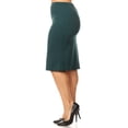 thumbnail image 2 of Women's Plus Size Casual Stretch Pull On Bodycon Pencil Midi Skirt, 2 of 7