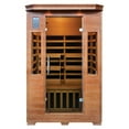 thumbnail image 1 of 2-Person Hemlock Premium Infrared Sauna w/ 6 Carbon Heaters, 1 of 8