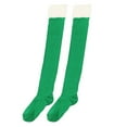 thumbnail image 2 of Christmas Thigh High Socks for Women Fuzzy Trim Over The Knee Socks Warm Long Stockings Green A, 2 of 8