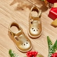 thumbnail image 3 of Toddler Girl Gold Mary Jane Dress Shoes Size 11 - Little Girl Oxford Shoes for Easter Flower Girl Party School Shoes, 3 of 6