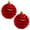 Candy Red, variant on Christmas By Krebs Ornament, Commercial Grade Indoor and Outdoor Shatterproof Plastic, UV and Water Resistant Ball Ornament Decorations (Shiny Balmy Seas, 6 inch (150mm) Swirled Onion)