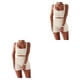 thumbnail image 2 of Yuarrent 2 unids/set Fitness mujer chaleco pantalones cortos Yoga transpirable poliéster Crop Tops pantalones Kit ropa deportiva femenina Blanco S 2piezas, 2 of 6