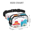 thumbnail image 4 of Fotbe Gnomes Summer Cangurera Cuadrada con Estampado de Doble Capa, Bolsa de Cintura Ajustable Mini para Hombres y Mujeres, 4 of 9