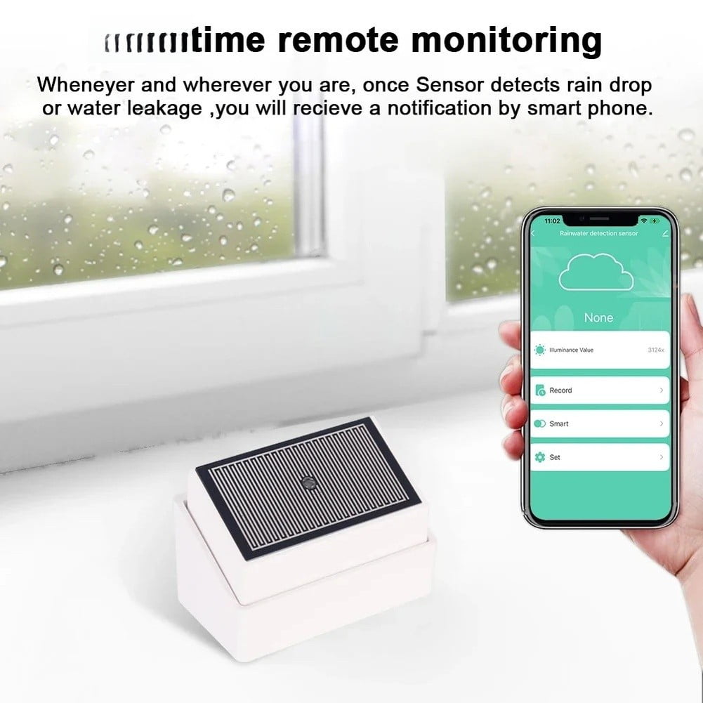 For Zigbee Rain Sensor Smart Raindrop Detector For For Home Assistant Z2M