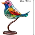 thumbnail image 5 of Adornos para observar aves Adornos para decoración del hogar Cien flores Colgante para observar aves Serie de observación de aves Decoración de metal para el hogar (A), 5 of 5