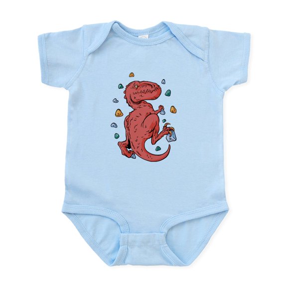 CafePress - Trex Indoor Rock Climbing Body Suit - Baby Light Bodysuit, Size Newborn - 24 Months
