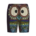 thumbnail image 4 of Wukai Boho Owl Men’s Short Pajama Pants With Pockets Soft Sleep Pj Shorts for Men-Medium, 4 of 6