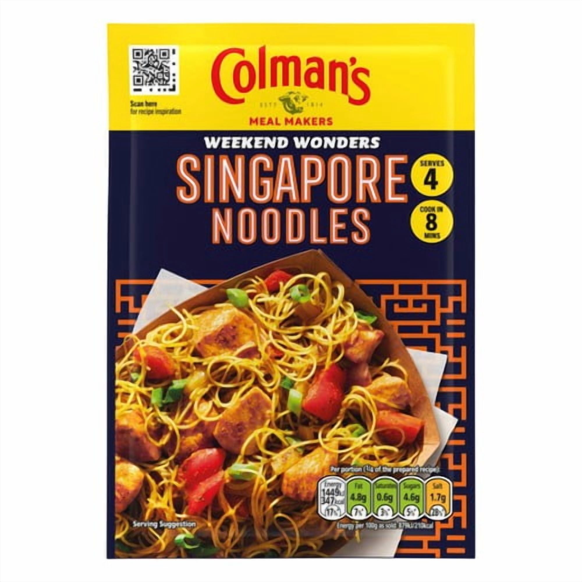 Colman's Weekend Wonders Meal Maker Recipe Mix Singapore Noodles 24g, British Import (Pack of 3)