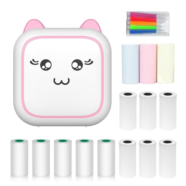 Mini impresora térmica multifunción, portátil, fabricante de pegatinas, foto instantánea, sin tinta