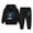 Black, variant on Linfrsh Toddler Baby Boy Fall Outfit Set Long Sleeve Hoodie Sweatshirt Jogger Pants 2T 3T 4T 5T Boys Clothing