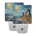 thumbnail image 7 of Seagull Windmill Sea Sun Night Light 2 Pack LED Nightlight Plug into Wall Dusk to Dawn Sensor Soft White, 7 of 7