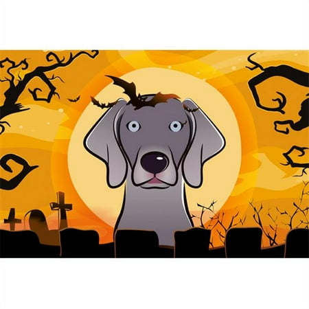 

Carolines Treasures BB1789PLMT Halloween Weimaraner Fabric Placemat
