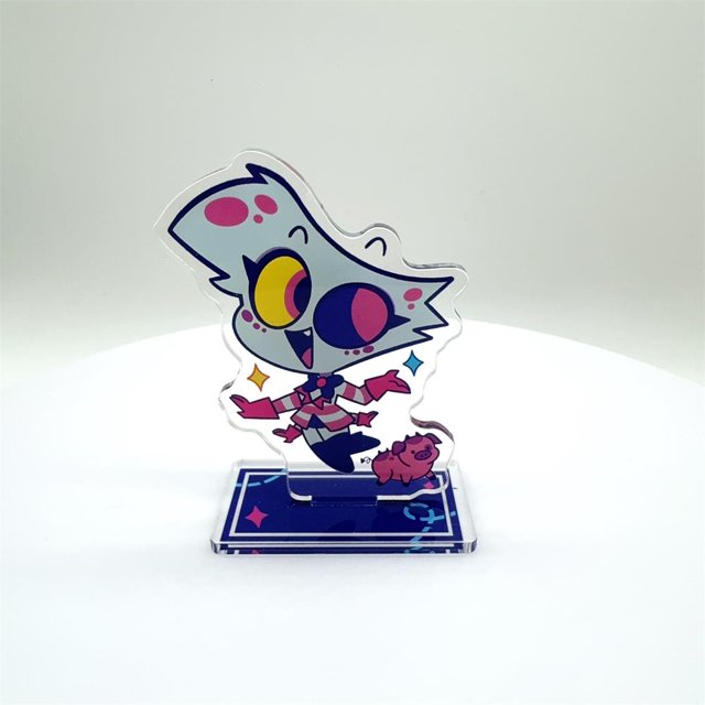 Anime Figure Acrylic Stand Model Plate Alastor Fizzarolli Angel Desk Decor Standing Sign Game Fans Gift Ornaments Stand Model