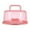 Pink1, variant on KIHOUT Portable Cake Carrier with Handle, Round Cupcake Holder with Lid, Plastic Storage Container Box fit 10 inch Cake, 2-Locking Muffin and Pies Keeper with Cover