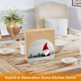 thumbnail image 4 of Ryvnso Christmas Gnome Acrylic Napkin Holder Table Kitchen Paper Tissue Organization, 4 of 7