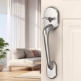 thumbnail image 2 of Front Door Handle  Keyless Entry Handle Set with Single Cylinder Deadbolt  Exterior Door Handles Reversible Right &amp; Left of Interior Door Hand  Entry Door Lock Handleset Silver, 2 of 5