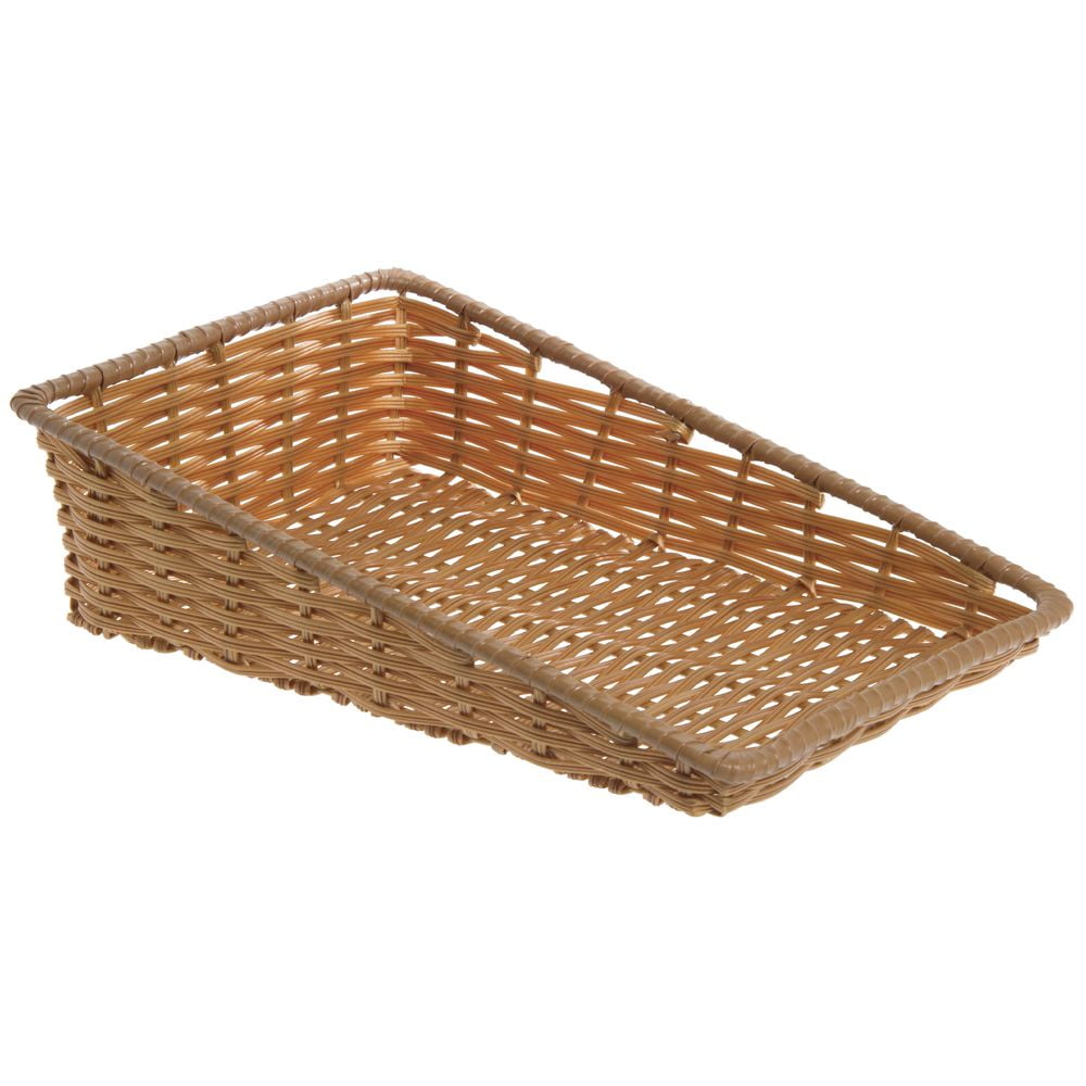 HUBERT® Natural Tapered Produce Basket - 11 1/2"L x 18"D x 1 1/2" to 5"H