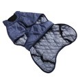 thumbnail image 4 of Chaqueta de invierno para perros cálido y grueso reflectante otoño abrigo de invierno para perros medianos grandes azul oscuro 5XL, 4 of 5