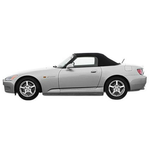 Sierra Auto Tops Convertible Top Replacement for Honda S2000 2000-2001, Twill Vinyl, Black, Plastic Window
