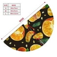 thumbnail image 5 of Kll 30" Christmas Tree Skirt Tangerine Xmas Tree Skirts Mat For New Year Xmas Holiday Party Indoor Outdoor Home Decoration, 5 of 9