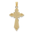 thumbnail image 4 of FJC Finejewelers 10 kt Yellow Gold Bright Cut Crucifix Charm 31 mm, 4 of 6