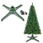 CozyBox 270 Degrees Reversible Rotating Tree Stand for Artificial Christmas Tree Revolving Tree Base Only with On/Off Switch