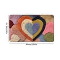 thumbnail image 3 of Tapis d'Entrée de Bienvenue pour la Saint-Valentin avec Cœurs Rouges et Roses / Doux Tapis Intérieur Extérieur pour Véranda avant et Entrée de Maison / Déco Antidérapante 16x24 Pouces, 3 of 6