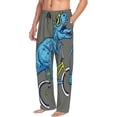 thumbnail image 2 of Daiia Fun Riding Dinosaur Men's Sleep Pant with Pockets and Drawstring,Pajama Pants-X-Large, 2 of 9