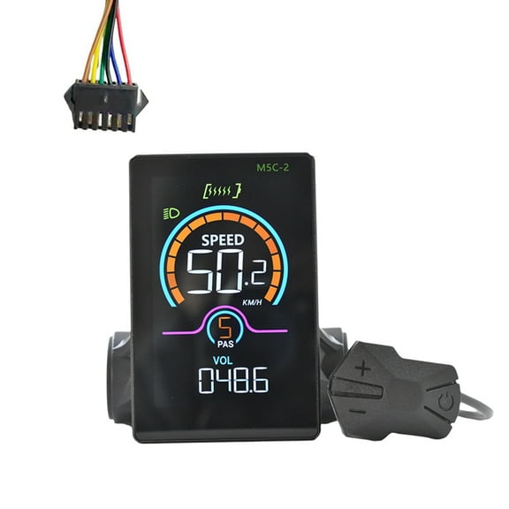 M5C-2 E-Bike Bluetooth LCD Display Meter Electric Scooter Speedometer Panel UART for Mountain Bike SM6PIN New