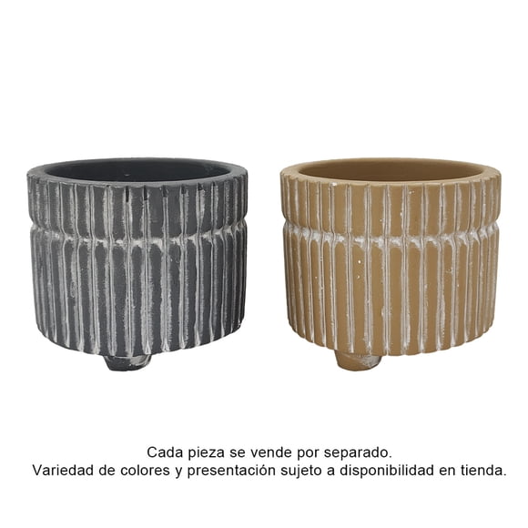 Maceta Redonda de Cemento Prichos Varios Modelos 1 Pieza