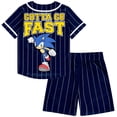 thumbnail image 2 of Boys Sonic The Hedgehog Baseball Jersey Shirt and Shorts Clothing Set- Little and Big Boys Sizes 4-20, 2 of 8