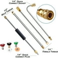 thumbnail image 7 of CURYMAY 2026 New 102 Inch Pressure Washer Extension Wand,Extension Pole for Pressure Washer with Gutter Extension,And 5 Spray Nozzle Tips for Roof Fence Window Washing Gutter Cleaner, 7 of 7