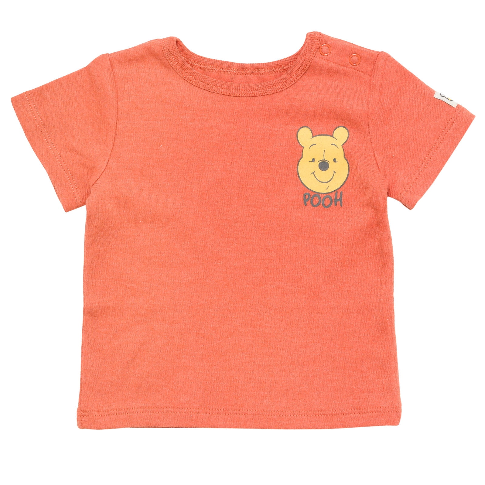Disney Winnie the Pooh Baby Boys' Shortall and T-Shirt Set with Hat Rust Tusk