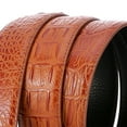 thumbnail image 4 of Cinturón de cuero Sunnimix para hombre 120 cm Marrón, 4 of 6