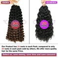 thumbnail image 3 of Lakihair 14 inch 3 Pcs Curly Crochet Hair for Black Women Passion Twist Crochet Braiding Hair (1B/30), 3 of 6