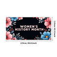 thumbnail image 3 of Floral Tropical Women's History Month Celebration Backdrop Banner Photography Props Background Decor Party Supplies Event Photography, 3 of 8