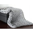 thumbnail image 1 of Thick Crochet Chunky Cable Knit Blanket Beautiful Handmade Cover Yarn Wool Bulky Bed Spread Throw For Home Decor, 1 of 6