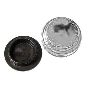Scott Drake C5ZZ-2162-BC 1965-1966 Master Cylinder Cap Drum Brakes Chrome