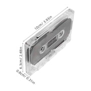 Masteelf 4-Pack 60-Minute Blank Audio Cassette Tapes for Recording, Teaching, Retro Parties, Voice Messages, Music Playback