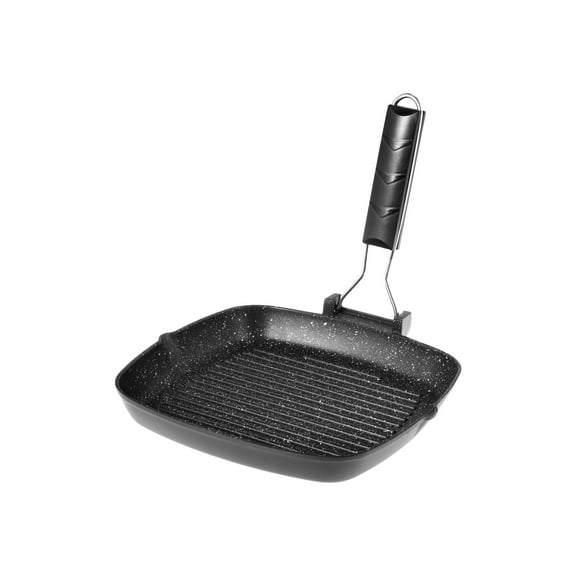 ILSA V528 Marmorella Stone Grill Pan Aluminium - Black