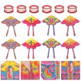 thumbnail image 4 of 8 Sets Interesting Funny Easy To Fly Butterflies Kite Triangle Kite Colorful Kite, 4 of 6