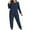 Z Navy MMM, variant on Bovxnpu Womens Pajamas Sets 2 Piece Lounge Set Loose Crew Neck Short Sleeve Tee and Shorts Set Pj Sets Loungewear Sleepwear