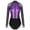 Purple, variant on Haitryli Women Mesh Patchwork Gymnastics Leotard Dance Bodysuit for Performance Red XL