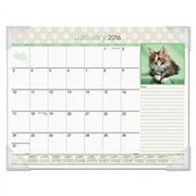 At-A-Glance Kittens Recycled Monthly Desk Pad, 22 x 17, 2018 - AAGDMD16732
