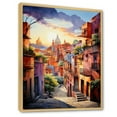 thumbnail image 2 of Designart "Magical Oaxaca Surrealism in Colorful Mexico I" Cityscapes Floater Framed Canvas Print, 2 of 7